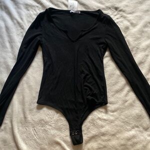 Black Long Sleeve Bodysuit